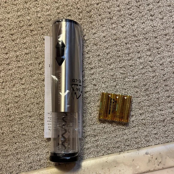 Mark & Graham Stainless Steel Electric Wine Opener. NWT - Picture 2 of 3